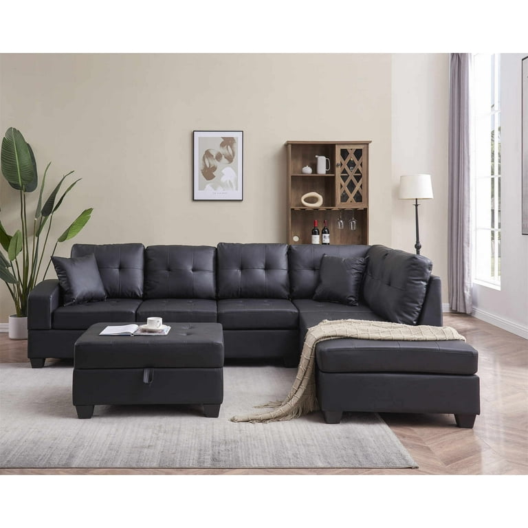 U-Shape Sectional Sofa Couch, Sectional Manual Recliner, for