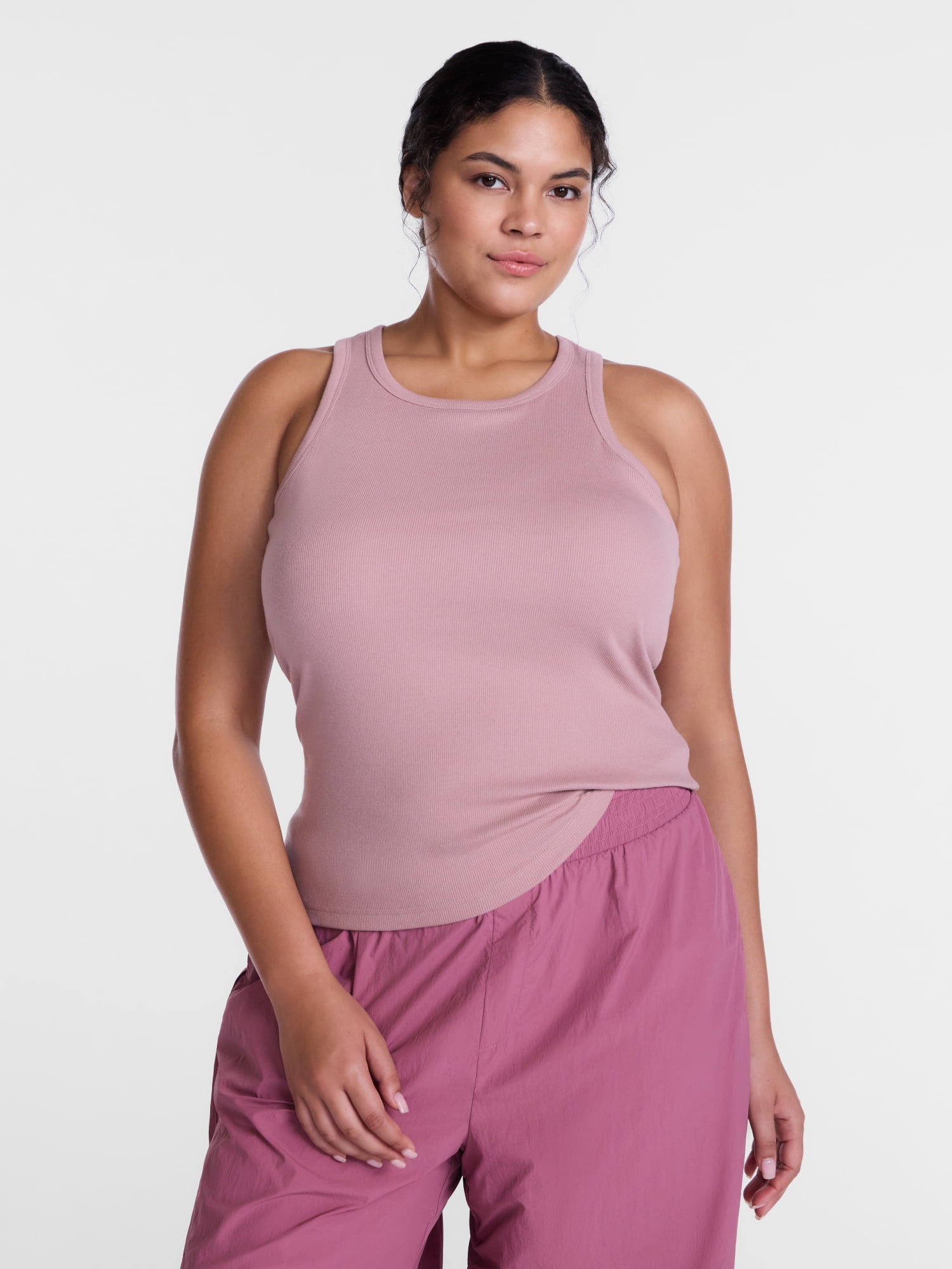 Avia Women's and Women's Plus Ribbed Tank Top, Sizes XS-4X