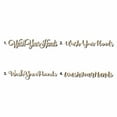 thumbnail image 1 of Wash Your Hands Sign Unfinished Wood Cutout Home Decor DIY Option 4- 30" Wide / 1/2", 1 of 3