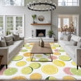thumbnail image 3 of Non-Slip Rug Pad Rugs Farmhouse Lemon Seamless Rectangle Area Rugs 5x7Ft Soft Carpet Pads for Living Room Kids Room, Yellow Orange Green Fruit, 3 of 9