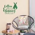 thumbnail image 2 of Easter Day Vinyl Wall Art Decal - Cotton Tails and Bunny Trails - 19" x 23" - Resurrection Sunday Pascha Holiday Modern Home Living Room Bedroom Apartment Office Work Decor, 2 of 4