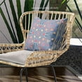 thumbnail image 4 of Amrita Sen Designs  20 x 20 in. Paisley Leaf Geo Duo Broadcloth Indoor & Outdoor Zippered Pillow - Multi Color, 4 of 5