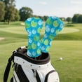 thumbnail image 3 of Yuyamidu Golf Ball Golf Club Head Covers Blue Golf Headcovers for Driver Fairway Woods Hybrids, Waterproof PU Leather Golf Club Cover Accessory, 3 of 8