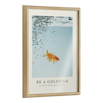Blake Be A Goldfish 18 in x 24 in Framed Painting Art Prints, by Kate and Laurel