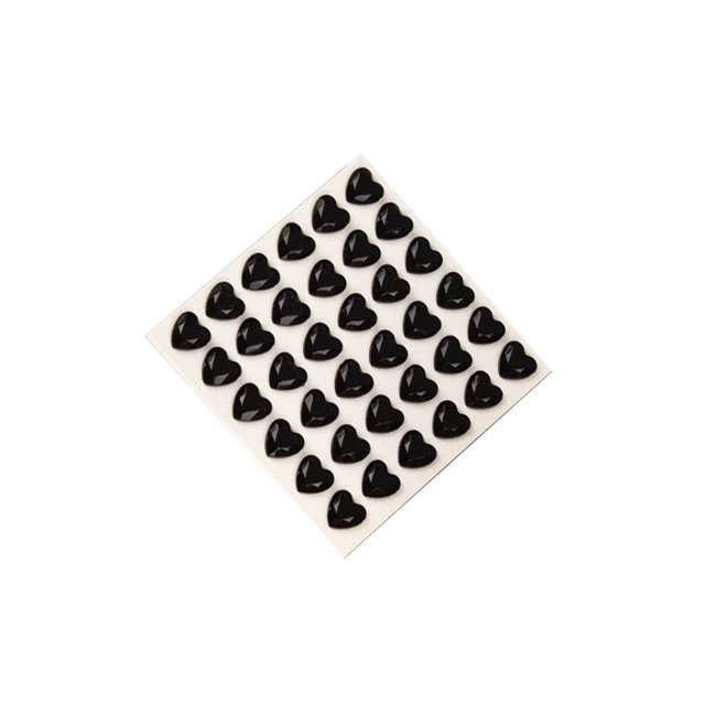 Bearachild 10 hojas de pegatinas de joya, calcomanías acrílicas de cuenta, Material tridimensional, pegatina para uñas, nevera, color mezclado Artesanía Negro Bearachild HA062096-04B