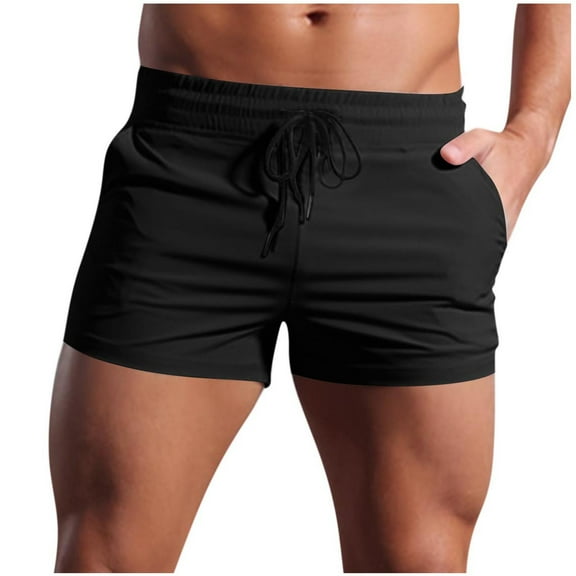 Men's Bodybuilding Workout Shorts 3" Inseam Athletic Quick Dry Lightweight Performance Short Pants Muscle Fit Shorts with Pockets for Marathon Running & Leg Day