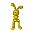 thumbnail image 1 of GUOOL Modern Rabbit Statue Bunny Figurine Sculpture Resin Craft Sitting Posture Figure Reading, 1 of 9