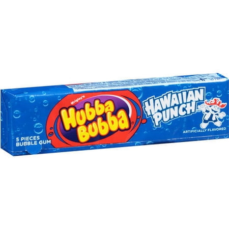 Hubba Bubba, Hawaiian Punch Bubble Chewing Gum, 5 Ct
