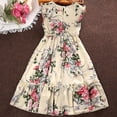 thumbnail image 4 of Corduroy Jumper Set Girl Dress Size 16 Girls Child Sleeveless Flowers Prints Beach Sundress Party Dresses Princess Dress Girls Dresses Size 13 Summer Dresses for Girls Size 14-16, 4 of 8