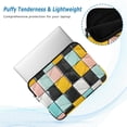 thumbnail image 2 of FORMRS 15-15.6 inch Laptop Sleeve Case Soft Carrying Quilted Computer Bag Cover, Yellow Checkered Pattern, 2 of 7