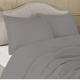 thumbnail image 2 of 1 Piece Duvet Cover (120" x 98") 100% Egyptian Cotton 600 Thread Count with Zipper Closure & Corner Ties Ultra Soft & Easy Care Bedding (Oversized Super King,) Silver Solid, 2 of 6