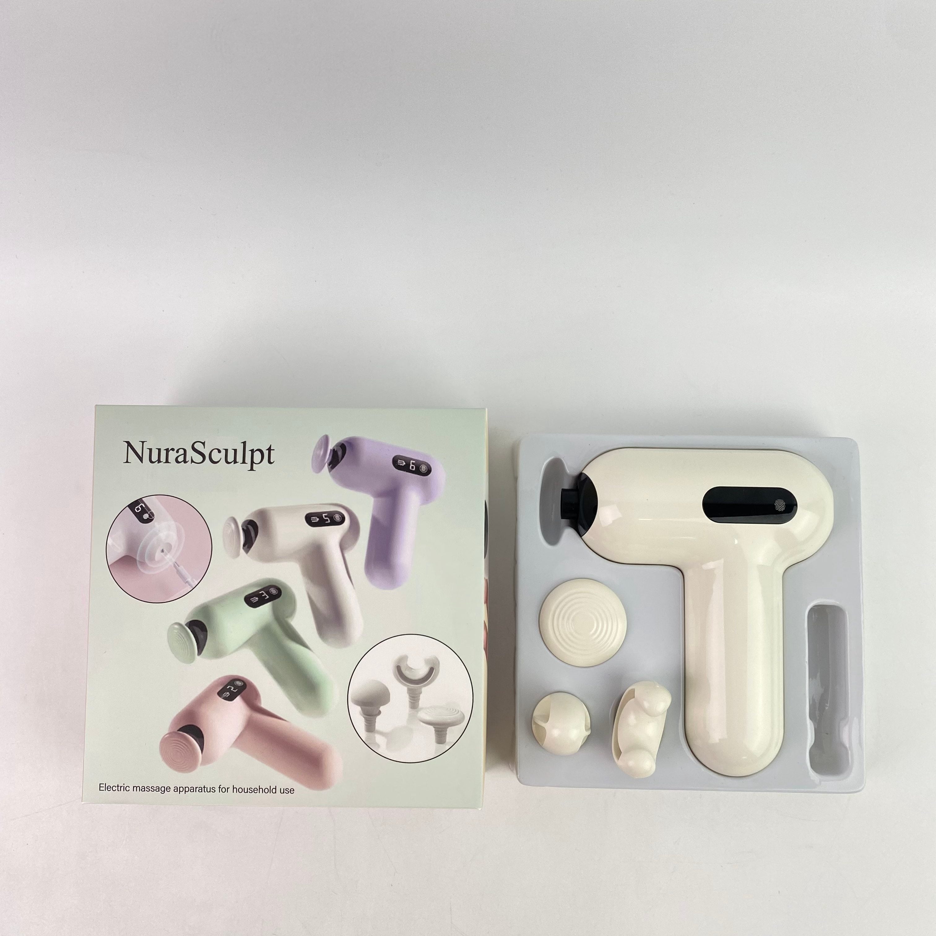 NuraSculpt Electric massage apparatus for household use,Massage Gun, Pocket-Sized Deep Tissue Massager Gun, Portable Percussion Muscle Massager Gun, Ultra Small & Quiet Muscle Massage Gun