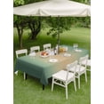 thumbnail image 4 of Outdoor Tablecloths with Umbrella Hole & Zipper, Green Ombre 54x80 Inch Tablecloth Rectangle, Modern Yellow Gradient Farmhouse Art Waterproof Table Cloth, Patio/Pool/Picnic Table Covers, 4 of 8