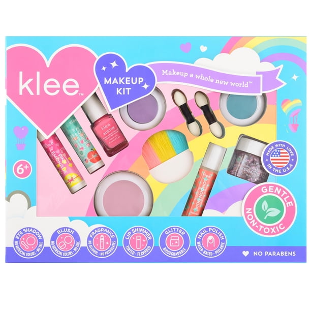 Kit de maquillaje Luna Star Klee Ultimate. Suave y no tóxico. Apto para niños. Hecho en EE. UU. (Rayo de felicidad)