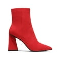 thumbnail image 2 of Bar III Womens Asya  Faux Suede Pointed Toe Booties, 2 of 3