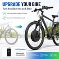 thumbnail image 3 of iMortor 3 Ebike Conversion Kit with Battery, 36V 350W Front Motor, 26" Wheel Size with Tire & Rim, Complete Electric Bike Kit Bluetooth Version with Throttle, V / Disc Brake, 3 of 10