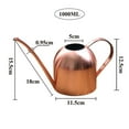 thumbnail image 2 of 1000ML Stainless Steel Watering Can indoor and outdoor Plants Long Rose, 2 of 8