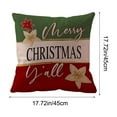 thumbnail image 3 of Luoshdecor Christmas Pillow Covers 18x18 in,Xmas Gift, Farmhouse Winter Watercolor Christmas Tree Stars Pillow Case for Sofa Couch Decoration, 3 of 6