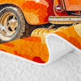 thumbnail image 5 of Erosebridal Happy Fall Twin Quilt Set 2 Pieces,Harvest Scene Twin Coverlet Set,White Red Orange,1 Bedspread and 1 Pillowcase, 5 of 7