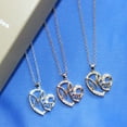 thumbnail image 3 of DAMAIE Christmas Birthday Gifts for Mom Love Heart Necklace Mother from Daughter Son Sterling Silver Pendant Necklace Fine Jewelry, 3 of 9