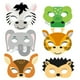 thumbnail image 1 of 12 máscaras de animales de dibujos animados para disfrazarse con cuerda elástica para niños., 1 of 6
