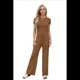 thumbnail image 3 of Conjunto Deportivo de Verano para Mujer, de Corta y Bloques de Color, con Pantalones Ajustados, A Juego, para Estar en Casa, 2025 Color Café M, 3 of 8
