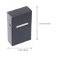 thumbnail image 3 of EeaseMX Estuche automático con tapa tipo almeja, de aluminio magnético de gran capacidad (negro), 3 of 7
