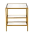 thumbnail image 4 of Pemberly Row Two-Tier Modern Metal Side Table in Antique Brass, 4 of 9