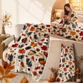 thumbnail image 3 of Barsme Fall Acorn And Pinecone Throw Blanket 39x27 Inch, Super Soft Cozy Plush Blanket For Couch And Chair, Autumn Harvest Decor For Home S, 3 of 5