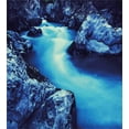 thumbnail image 3 of Ambesonne Nature Duvet Cover Set, Frozen Lake in Winter, 2-Calking, Blue and Black, 3 of 7