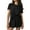 Black, variant on beishanbush Clothing 2025 Women Pajama Sets Under $10 Womens Pajamas 2 Ribbed Knit Short Sleeve Sleepwear Set