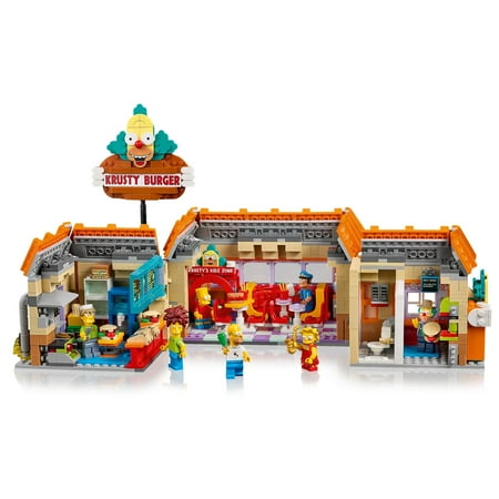LEGO® Icons The Simpsons™: Krusty Burger 10352 Building Set – Collectible Display Model with Homer’s Clown Car and 7 Minifigures – 1,635 Pieces for Adult Fans of The Simpsons