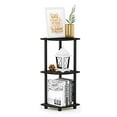 thumbnail image 5 of Furinno 12077EX/BK Turn-n-Tube Multipurpose 3-Tier Corner Shelf, Espresso/Black, 5 of 8