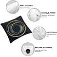 thumbnail image 6 of Acheng Gold and Blue Abstract Art Short Plush Pillowcase Set of 2 White, 6 of 7