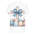 thumbnail image 4 of YTCAMLO Plus Size Easter Shirts for Men Casual Cross Jesus Graphic T Shirts Short Sleeve Workout Tees Quick Dry Christian Tops M, 4 of 5