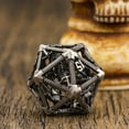 thumbnail image 5 of Cusdie Single D20 Hollow Metal Flying Dragon D&D Dice, 20 Sided DND Dice, 22MM Polyhedral Dice, for Role Playing Game MTG Pathfinde, 5 of 5
