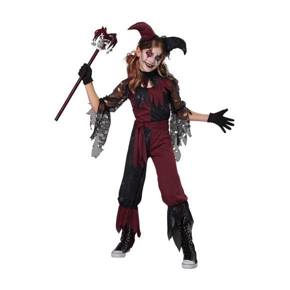 Psycho Jester Costume for Girls