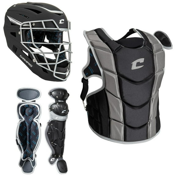 Champro Youth Optimus Pro Fastpitch Catcher's Set (9-12) Black Youth (Ages 9-12)