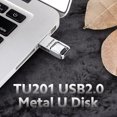 thumbnail image 2 of Lenovo thinkplus TU201 USB2.0 Metal U Disk 8GB Unidad flash USB de alta velocidad Portátil Abanopi U disco, 2 of 5