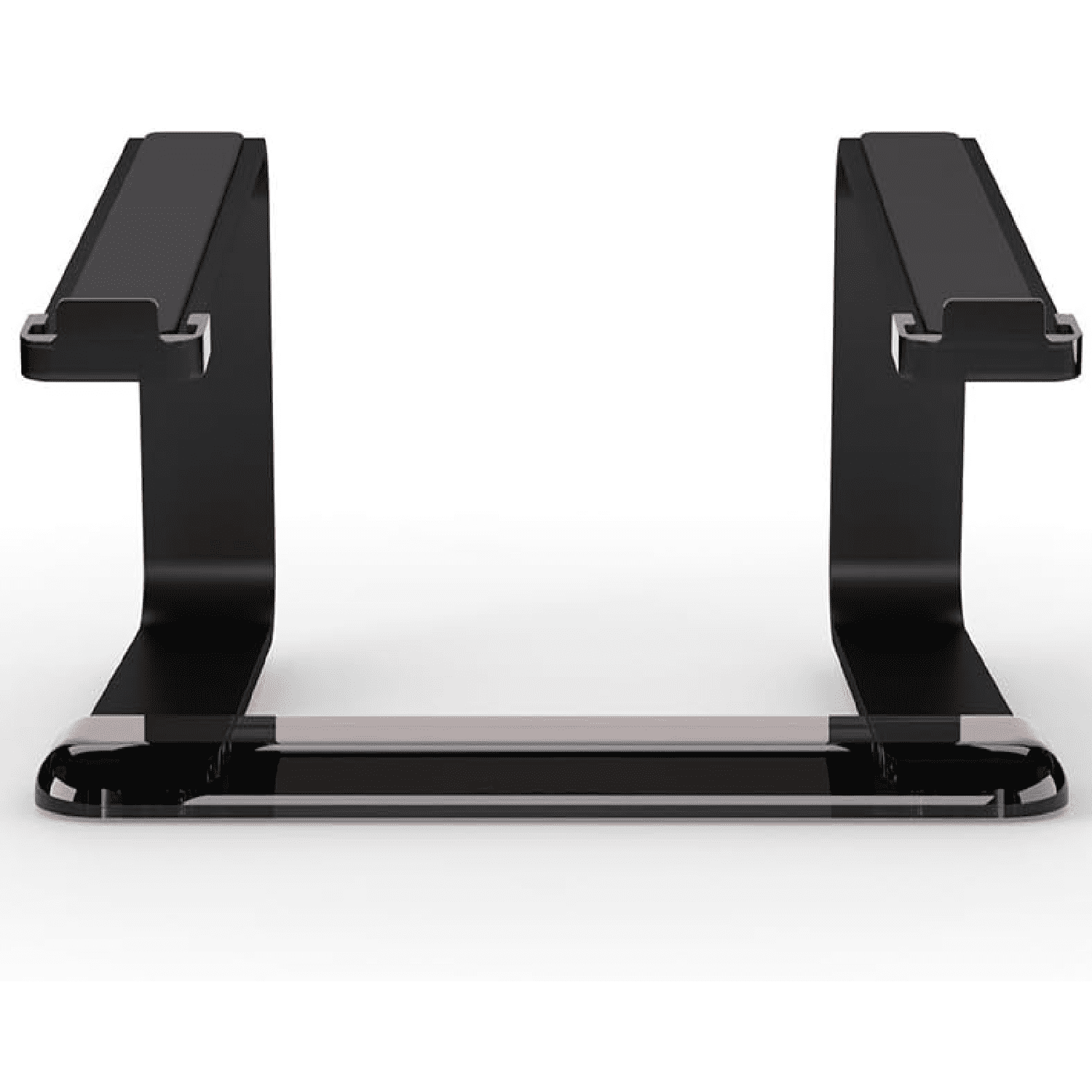 Elevator Laptop Stand - Ergonomic Computer Riser & Laptop Mount Made of Sturdy Brushed Aluminum - Supports Posture & Elevates Workspace with a Minimal Design, Black (2.5 Oz)