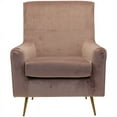 thumbnail image 4 of Fox Hill Trading Lana Velvet Accent Chair, Rose Pink, 4 of 6