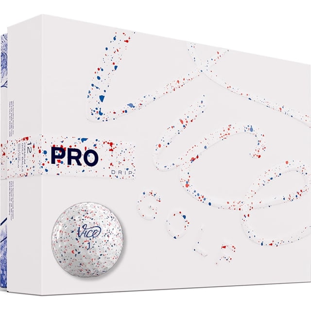 Pelotas de golf VICE Pro Drip Version Roja/Azul Drip