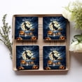 thumbnail image 4 of Happy Halloween Doberman Pinscher Witch Pumpkins Bats Set of 4 Stone Coasters Doberman Dog Lover Gifts 4x4in Absorbent Soapstone Coaster - 13012, 4 of 5
