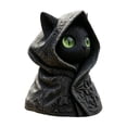 thumbnail image 4 of The Mysterious Cape Cats Statue Dressed In A Cape Is A Gothic-style Blacks Cats Statue., 4 of 5
