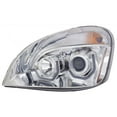 thumbnail image 2 of For Freightliner Cascadia 2008-2017 Headlight Driver and Passenger Side | Pair | Chrome Housing & Clear Projector | Amber Reflector | Light Bar, 2 of 5