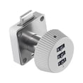 thumbnail image 2 of Abbracc 3 Digital Code Combination Cam Lock Keyless Digital Lock for Cabinet Drawer Safe GrayInclined 41x41mm, 2 of 9
