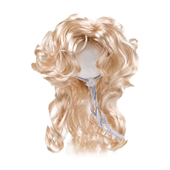Pet Wig Dress-Up Hair for Cats & Dogs â 5.91" x 5.12" Adjustable Strap Party Headpiece for Halloween & Christmas