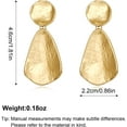 thumbnail image 6 of Faty-T Gold Earrings for Women Geometric Chunky Dangle Earring 18k Gold Plated Trendy Silvery Two-Tone Statement Jewelry, 6 of 14