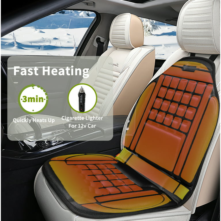 Mynt Universal Heated Heating Car Front Seat Cushion Cover Warm with Fast  Heat for Cold Days