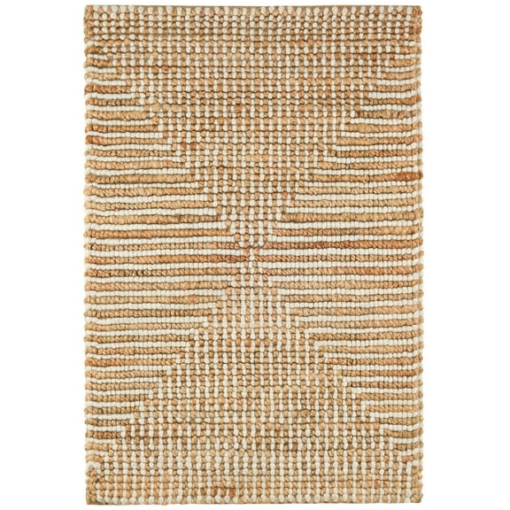 Dash & Albert Kelan Handwoven Jute Rug, 3' x 5', Ivory